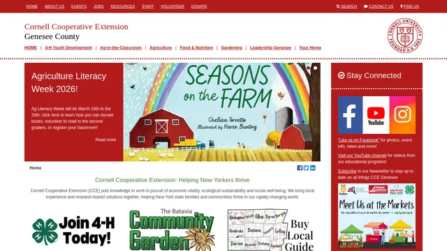Screenshot of genesee.cce.cornell.edu on port 443