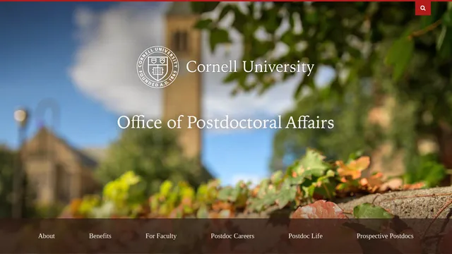 Screenshot of postdocs.cornell.edu on port 80