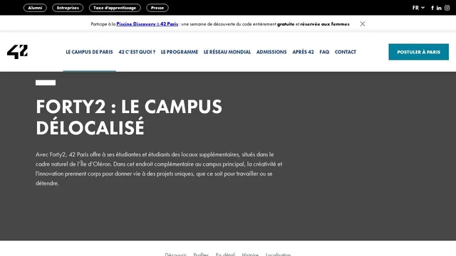 Screenshot of forty2.fr
