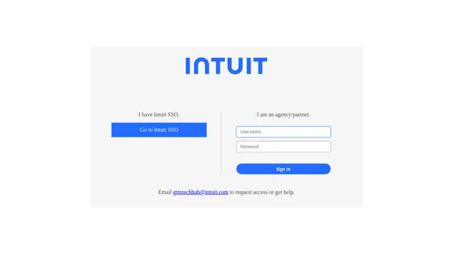 Screenshot of assetlibrary-stage.intuit.com on port 443
