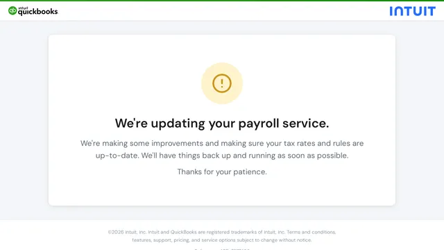Screenshot of bofa-preview.onlinepayroll.intuit.com on port 443