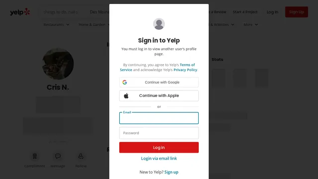 Screenshot of cn.yelp.com on port 443