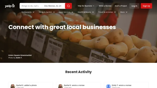 Screenshot of nz.yelp.com on port 443