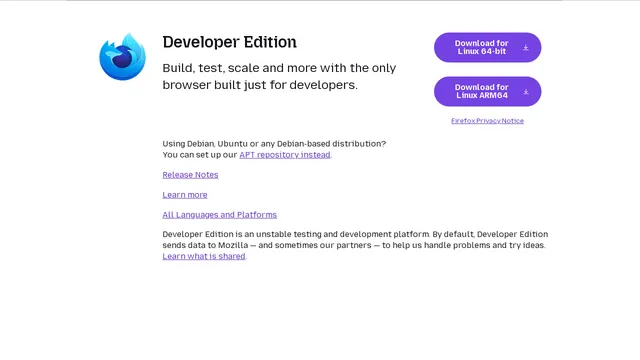 Screenshot of aurora.mozilla.org on port 443