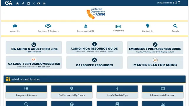 Screenshot of aging.ca.gov on port 443