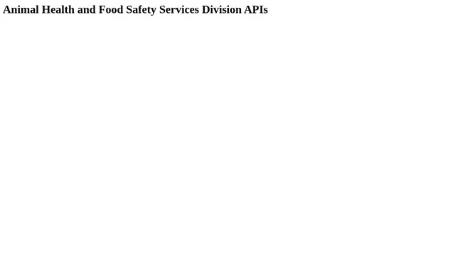 Screenshot of animalhealthservices-test.cdfa.ca.gov on port 443