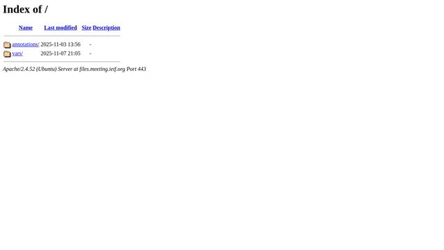 Screenshot of files.meeting.ietf.org on port 443