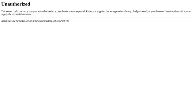 Screenshot of keyclone.meeting.ietf.org on port 443