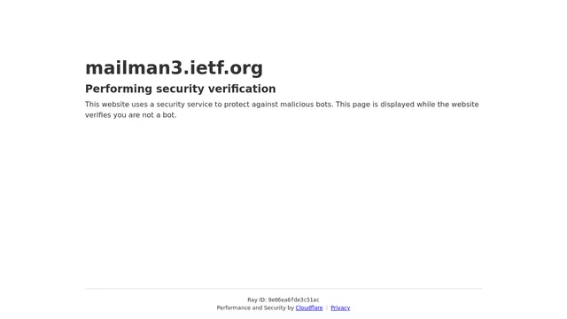 Screenshot of mailman3.ietf.org on port 443