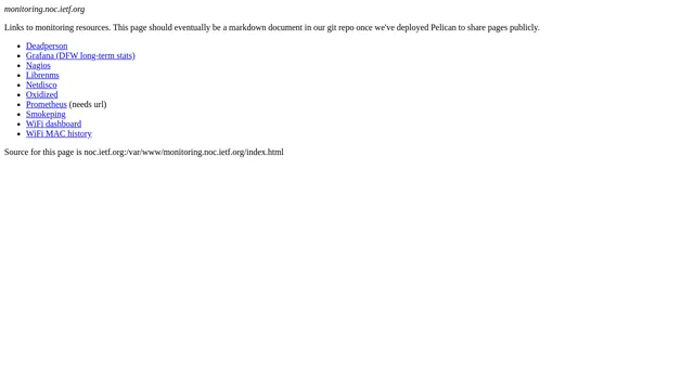 Screenshot of monitoring.noc.ietf.org on port 443