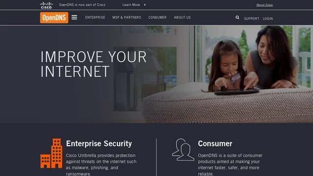Screenshot of dnscrypt.opendns.com on port 443