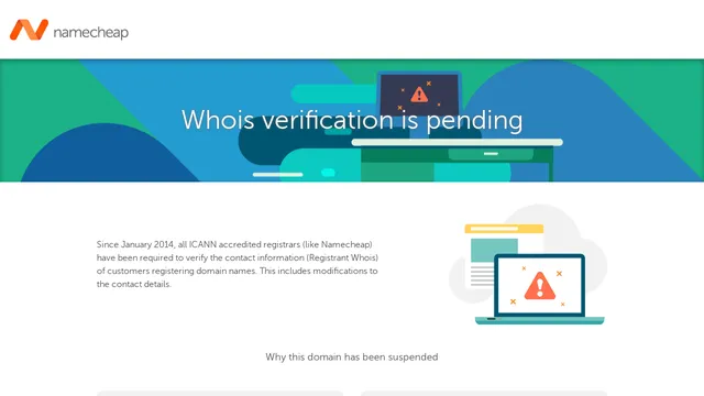 Screenshot of raa.namecheap.com on port 443