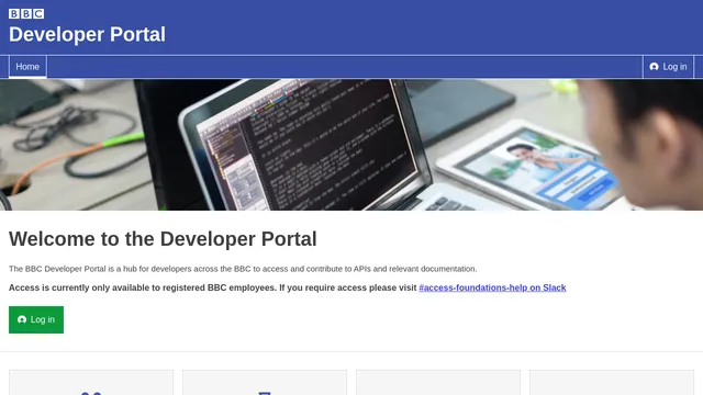 Screenshot of developer.bbc.com on port 443