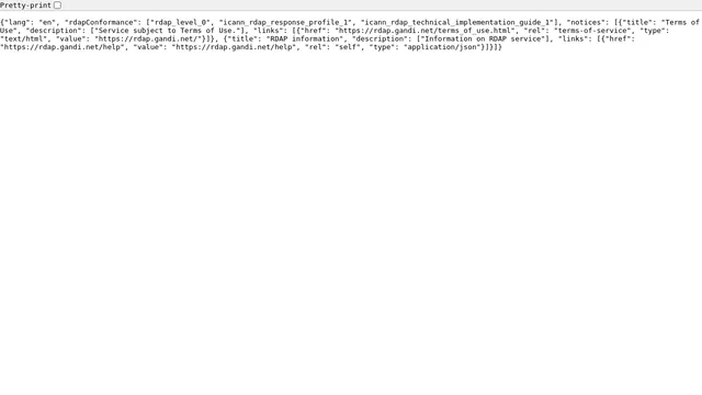 Screenshot of rdap.gandi.net on port 443