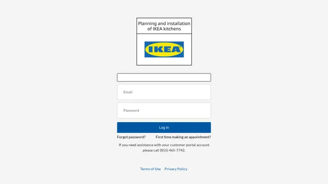 Screenshot of services.ikea.com on port 443