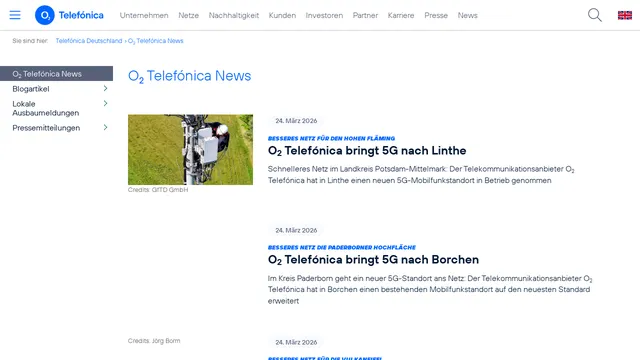 Screenshot of blog.telefonica.de on port 443