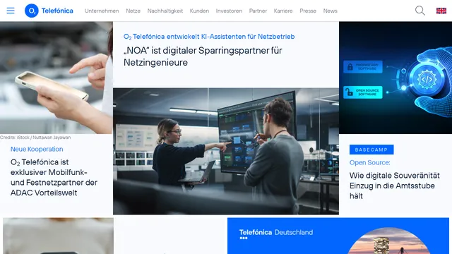Screenshot of www.telefonica.de on port 443