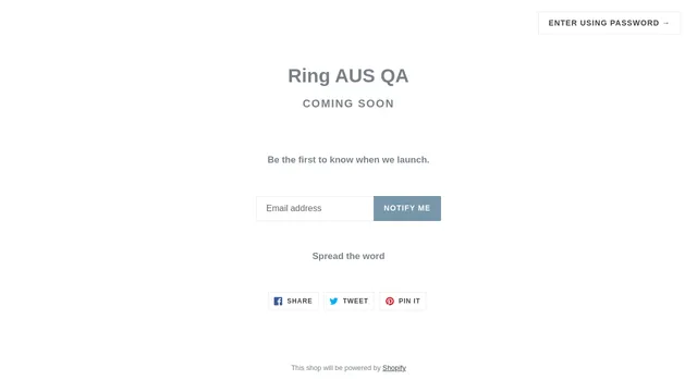 Screenshot of au-en.qa.ring.com on port 443