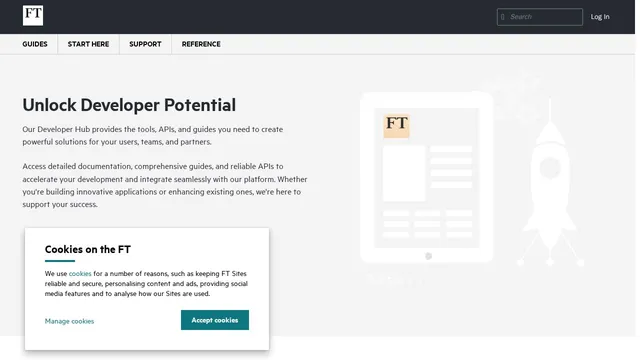 Screenshot of api-docs.ft.com on port 443