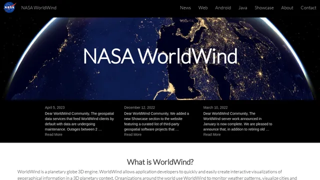 Screenshot of worldwind25.arc.nasa.gov on port 443