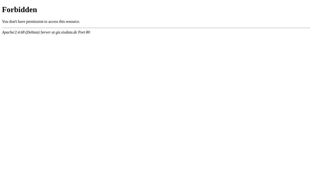 Screenshot of gis.sixdata.de on port 443