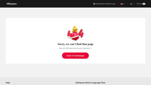 Screenshot of cobra.aliexpress.com on port 443