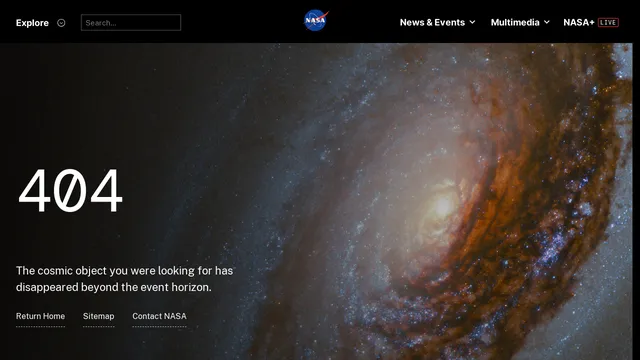 Screenshot of sciencecasts.nasa.gov on port 443