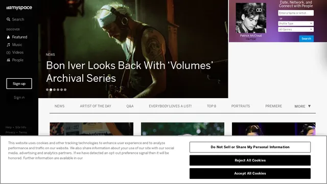 Screenshot of ar.myspace.com on port 443