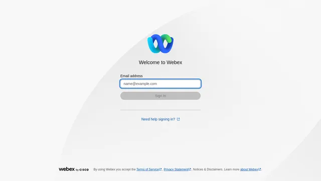 Screenshot of analyzer-v2.wxcc-eu1.cisco.com on port 443