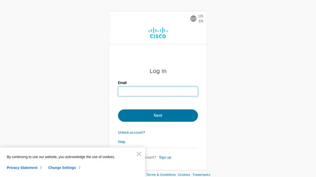 Screenshot of eaccw.cloudapps.cisco.com on port 443