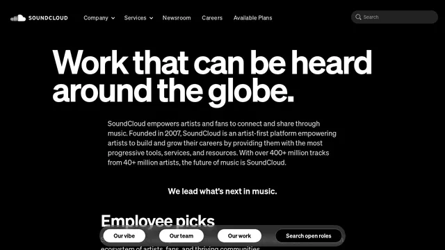 Screenshot of careers.soundcloud.com on port 443