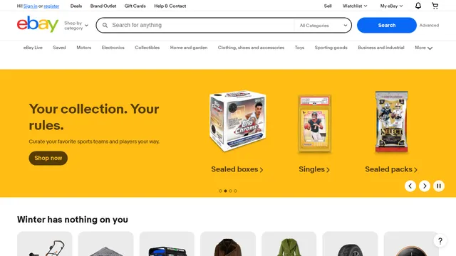 Screenshot of account.half.ebay.com on port 443