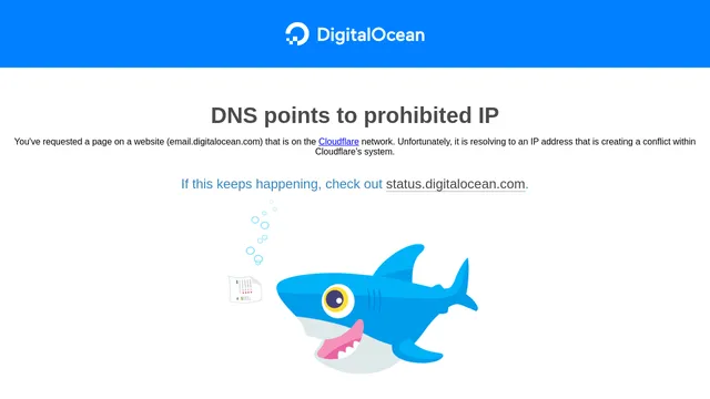 Screenshot of email.digitalocean.com on port 443