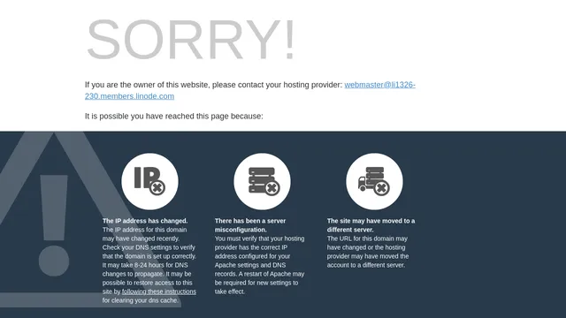 Screenshot of li1326-230.members.linode.com on port 80