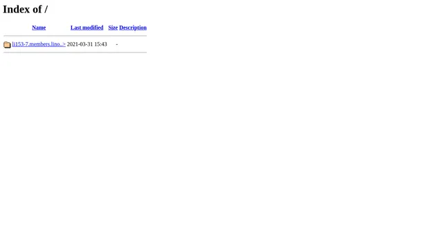Screenshot of li153-7.members.linode.com on port 443