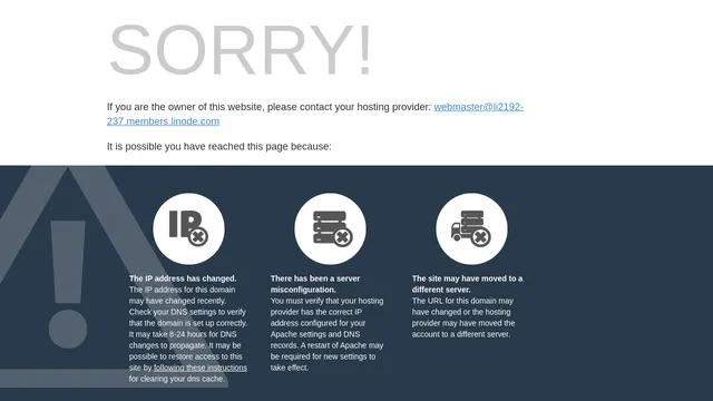 Screenshot of li2192-237.members.linode.com on port 443