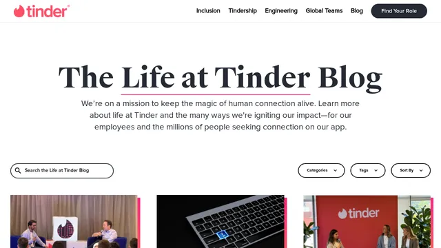 Screenshot of tech.gotinder.com on port 443