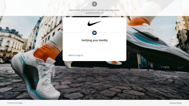 Screenshot of airaccess.nike.com on port 443