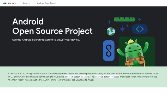 Screenshot of source.android.com on port 443