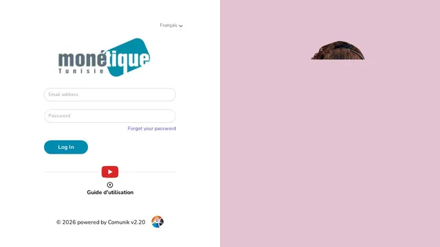 Screenshot of mail.monetiquetunisie.com