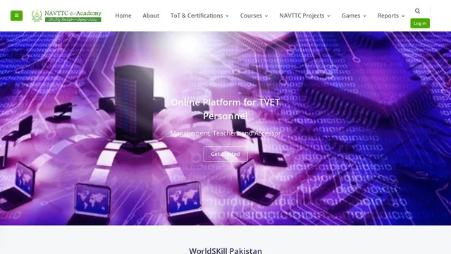 Screenshot of e-learning.navttc.gov.pk on port 443