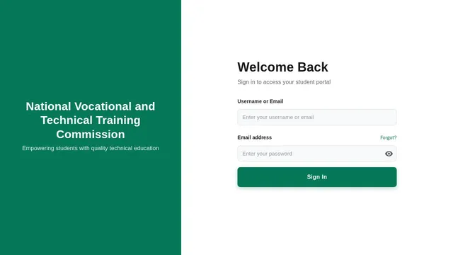 Screenshot of student.tlms.navttc.gov.pk on port 443
