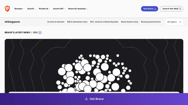 Screenshot of blog.brave.com on port 443