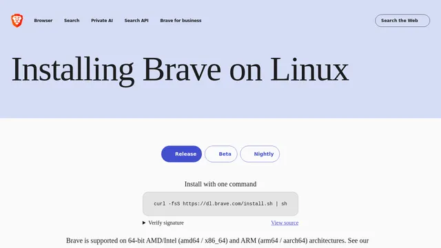 Screenshot of brave-browser-apk-beta.s3.brave.com on port 443