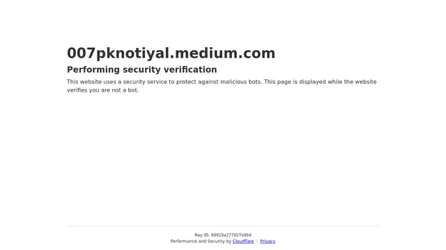 Screenshot of 007pknotiyal.medium.com on port 443