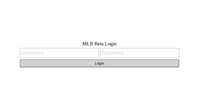 Screenshot of beta-protected.mlb.com on port 443