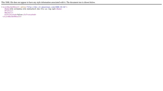 Screenshot of mediatechnology-gmc-npd.mlb.com on port 443