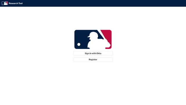 Screenshot of research-stage.mlb.com on port 443