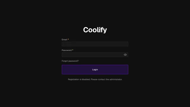 Screenshot of coolify.qbank4all.online on port 443