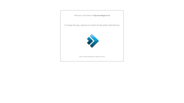 Screenshot of sftp.maashagoort.nl on port 443